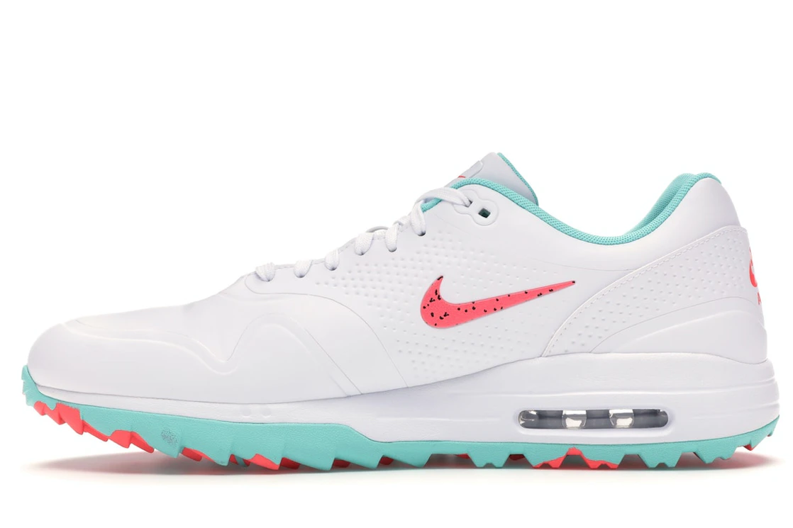 Vue 19 de Nike Air Max 1 Golf White Aurora Hot Punch