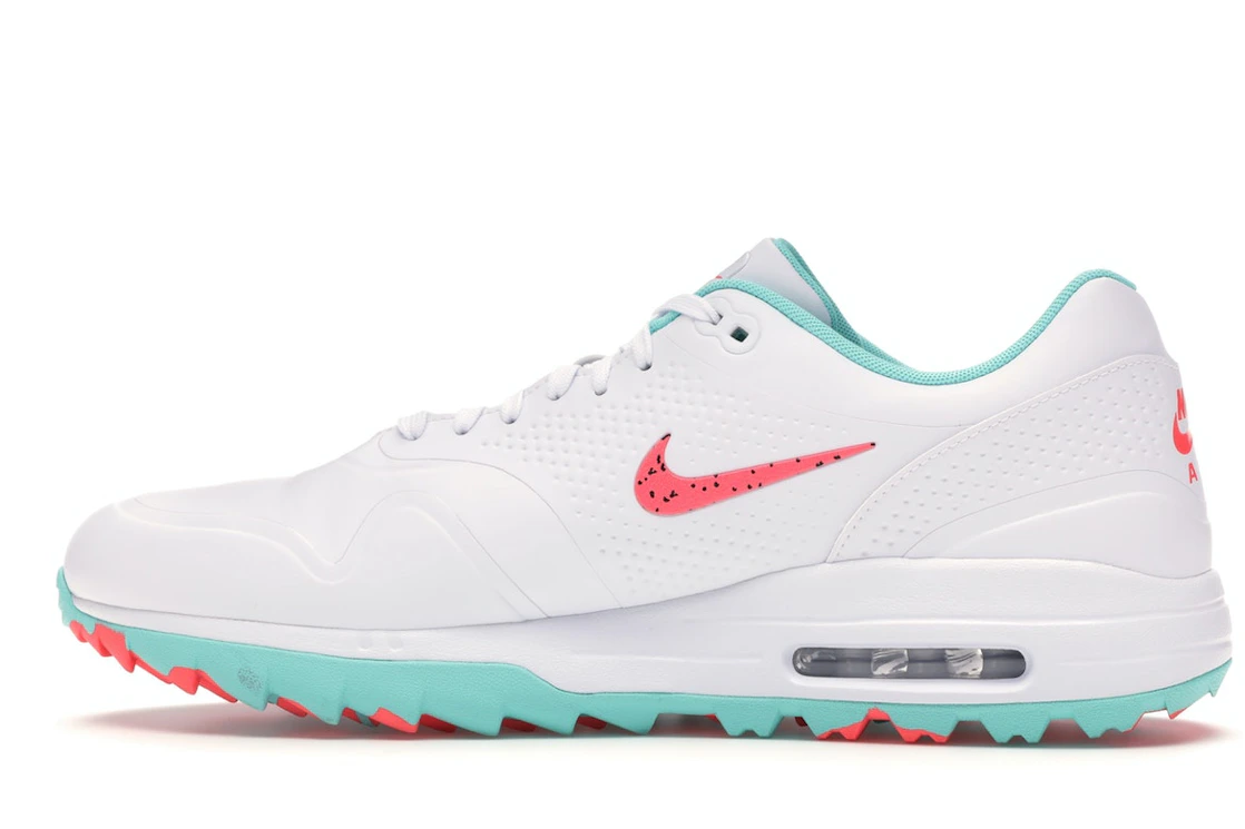 Vue 20 de Nike Air Max 1 Golf White Aurora Hot Punch