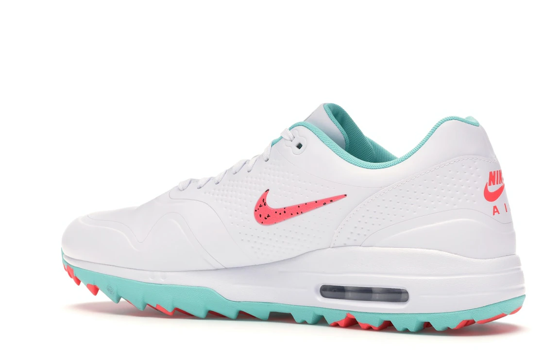 Vue 22 de Nike Air Max 1 Golf White Aurora Hot Punch