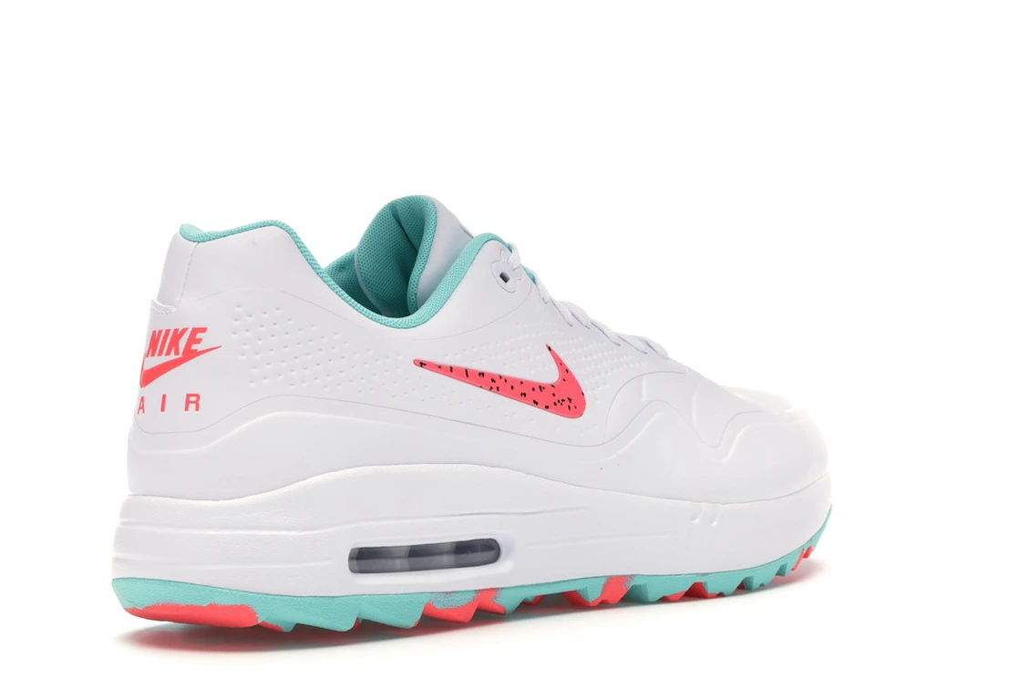 Vue 32 de Nike Air Max 1 Golf White Aurora Hot Punch