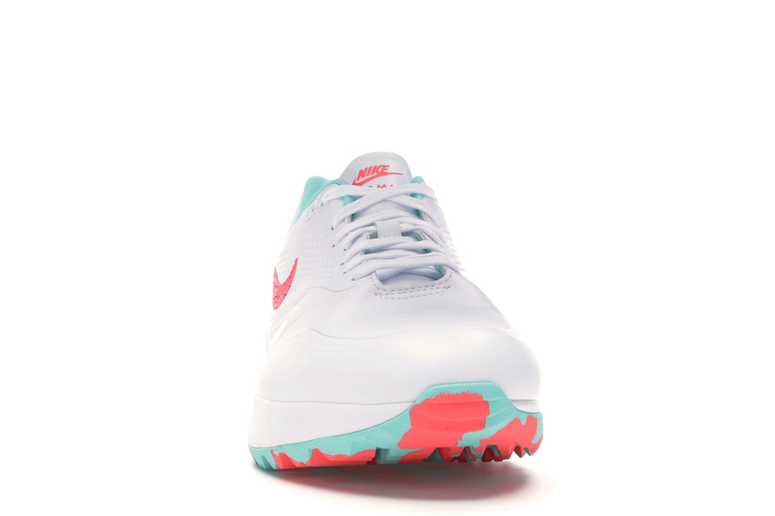 Vue 9 de Nike Air Max 1 Golf White Aurora Hot Punch