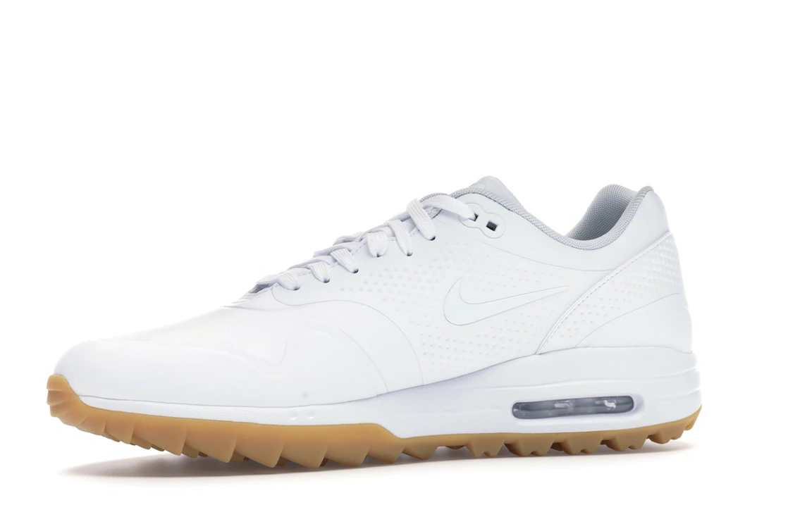 Vue 17 de Nike Air Max 1 Golf White Gum White Swoosh