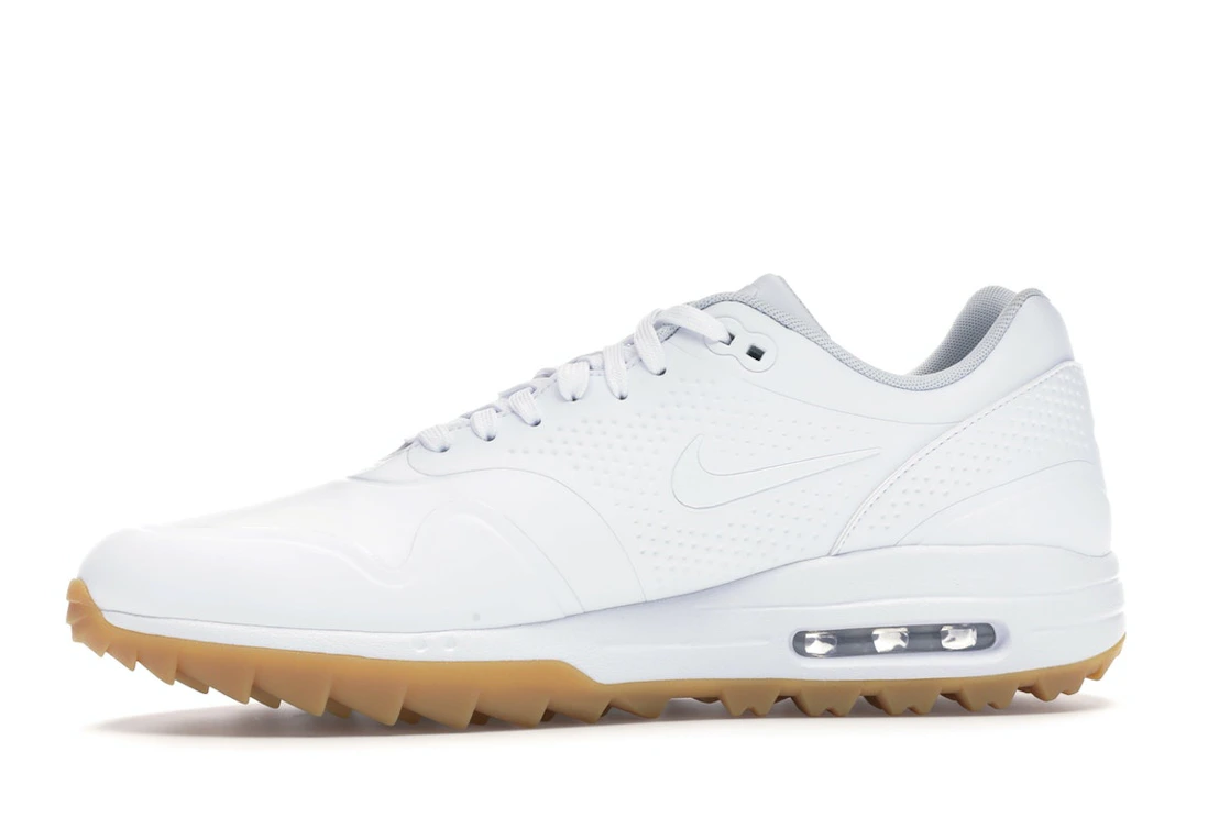 Vue 18 de Nike Air Max 1 Golf White Gum White Swoosh