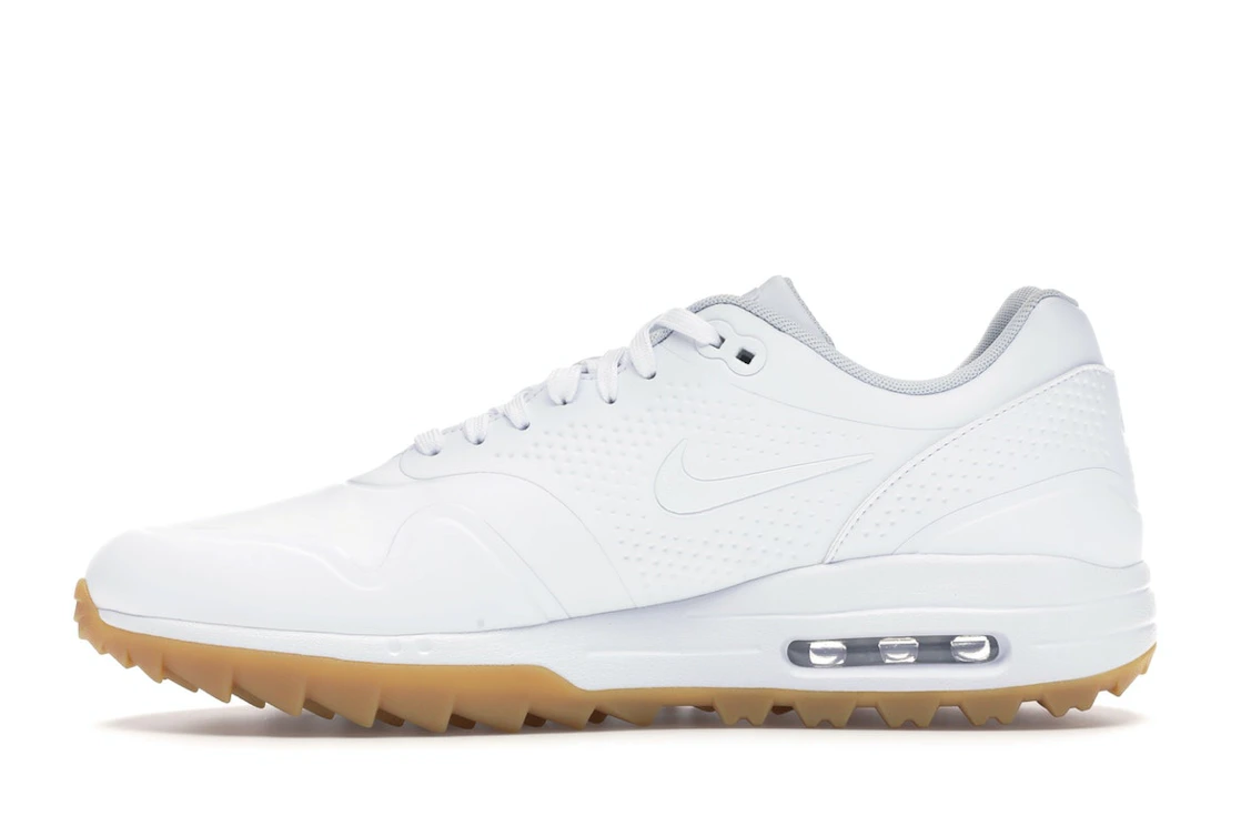 Vue 19 de Nike Air Max 1 Golf White Gum White Swoosh
