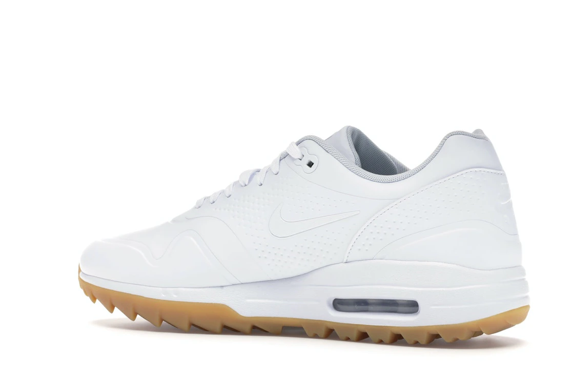 Vue 22 de Nike Air Max 1 Golf White Gum White Swoosh