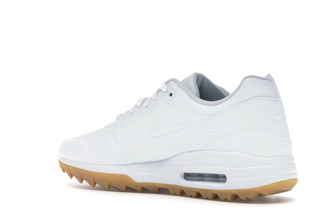 Vue 23 de Nike Air Max 1 Golf White Gum White Swoosh