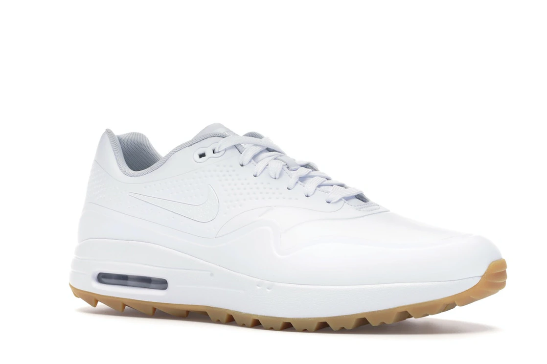 Vue 4 de Nike Air Max 1 Golf White Gum White Swoosh