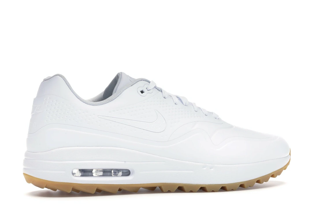 Vue 35 de Nike Air Max 1 Golf White Gum White Swoosh