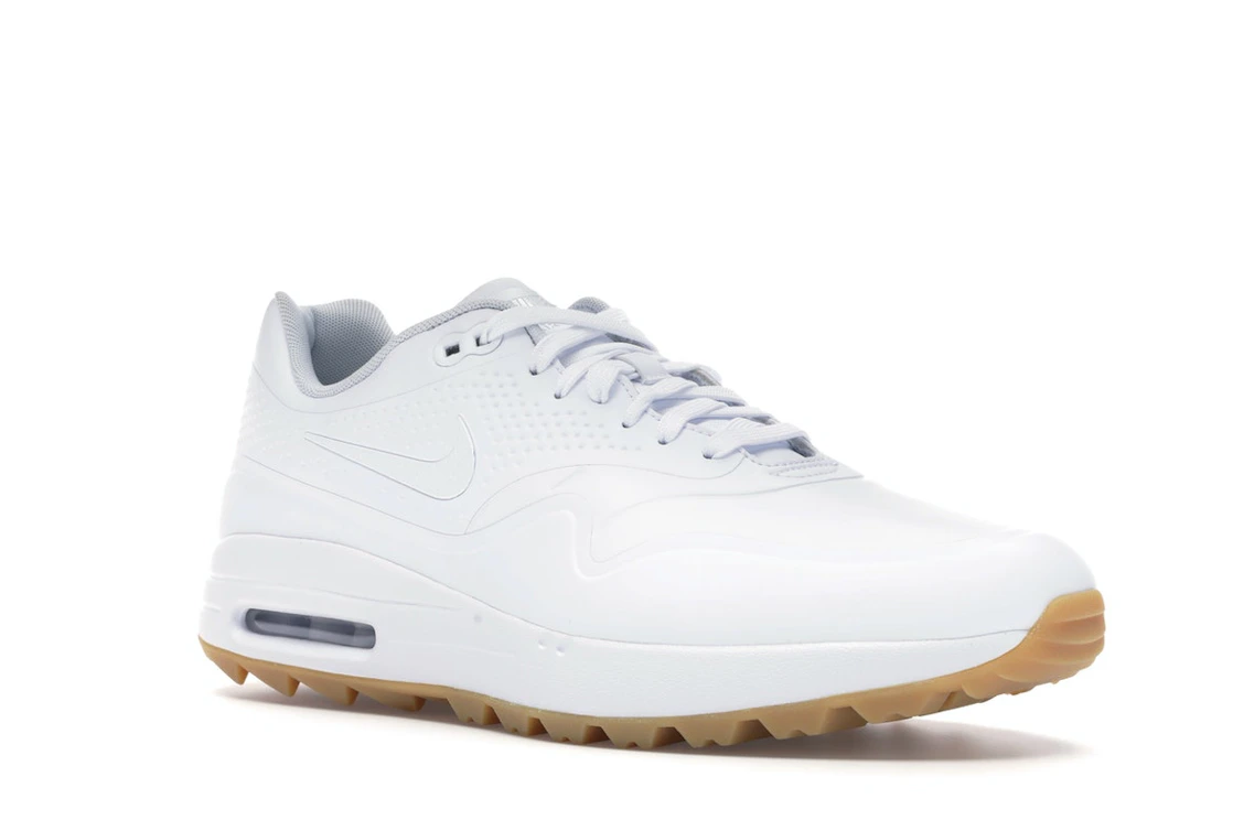 Vue 5 de Nike Air Max 1 Golf White Gum White Swoosh