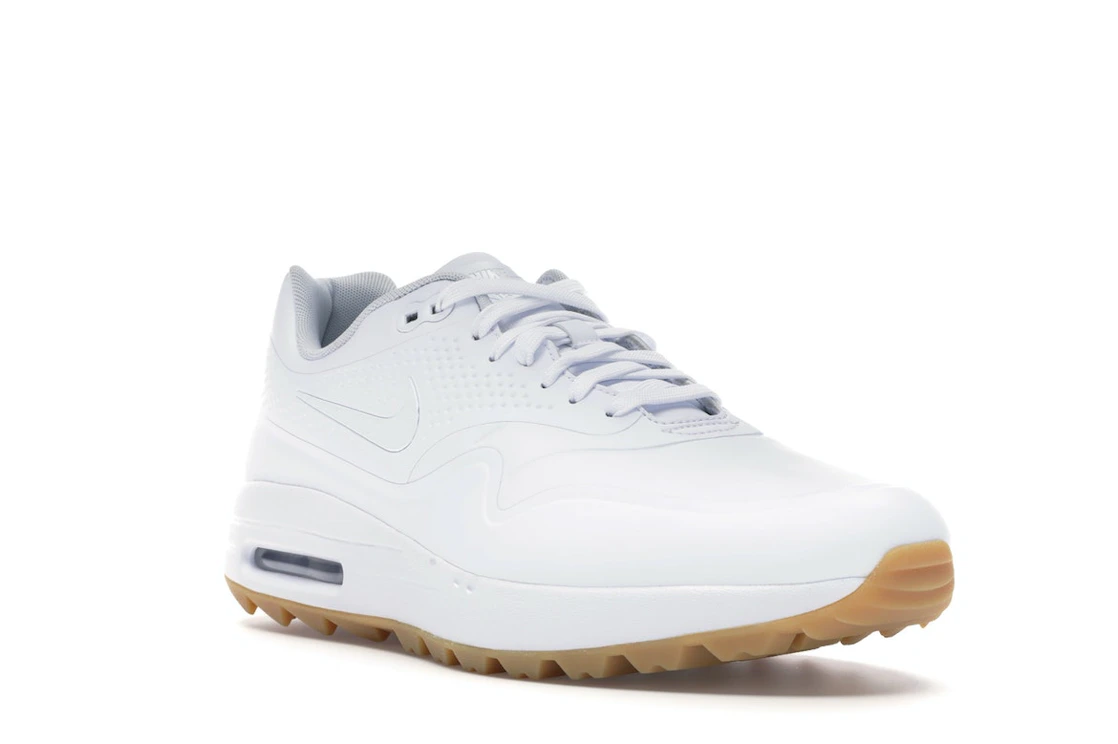 Vue 6 de Nike Air Max 1 Golf White Gum White Swoosh