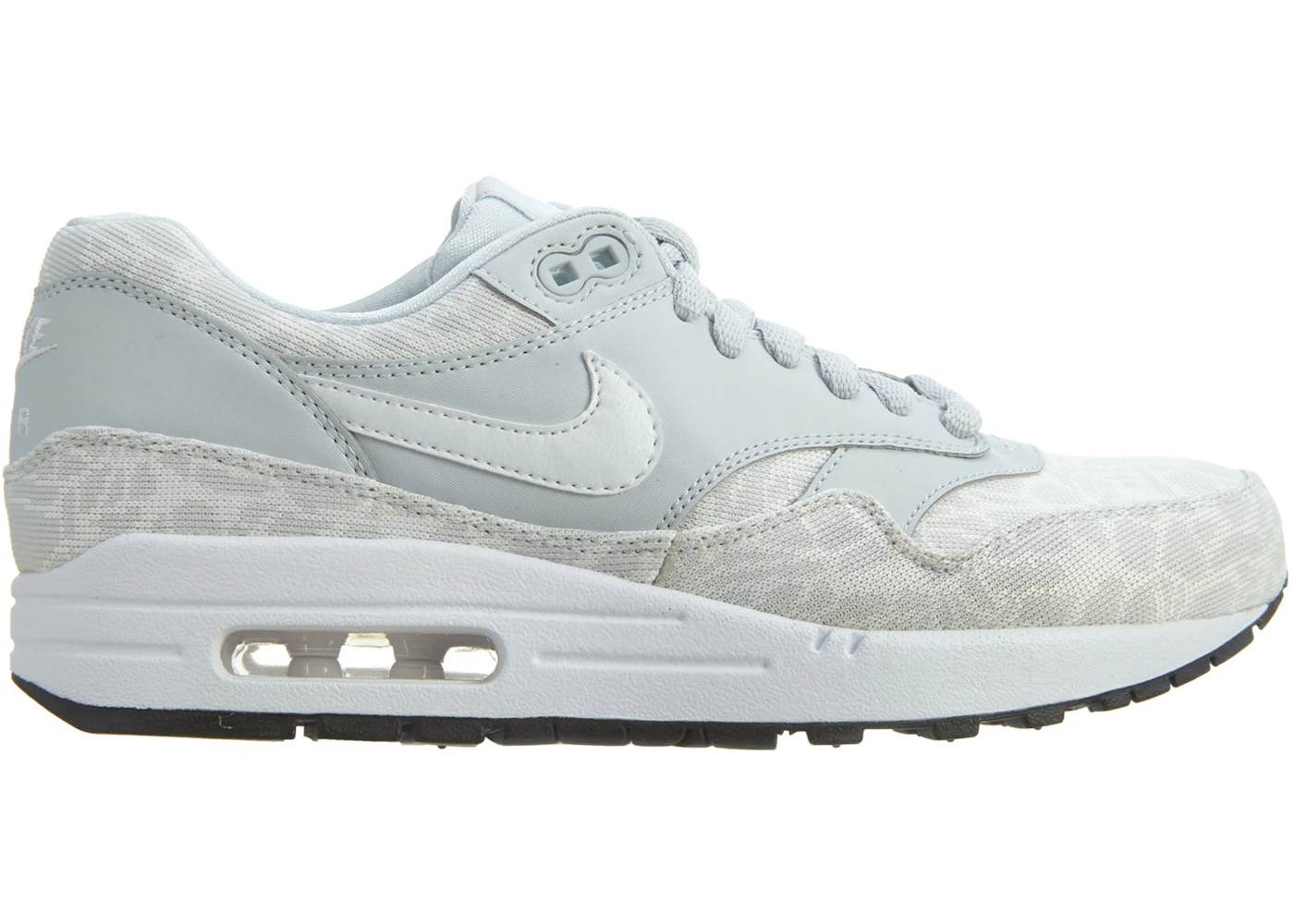 Nike Air Max 1 Jcrd Pure Platinum White-Black 
