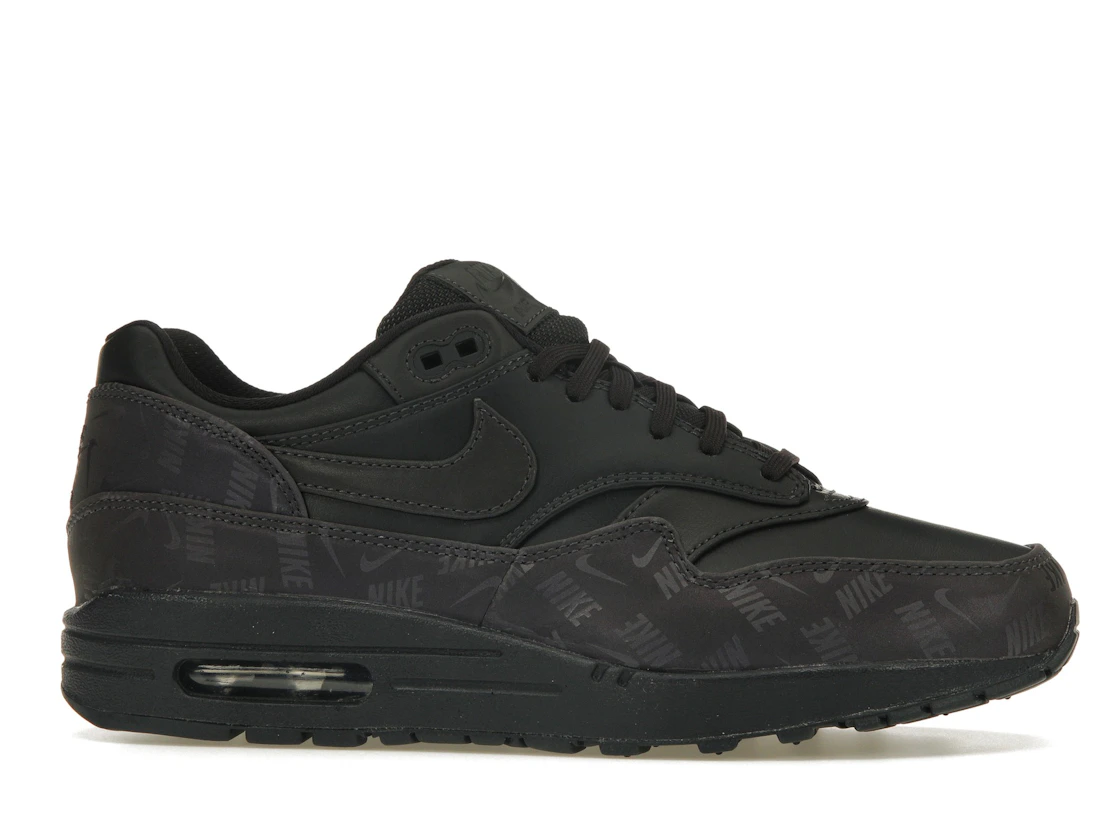 Vue 2 de Nike Air Max 1 Lux Oil Grey Logo Prints 