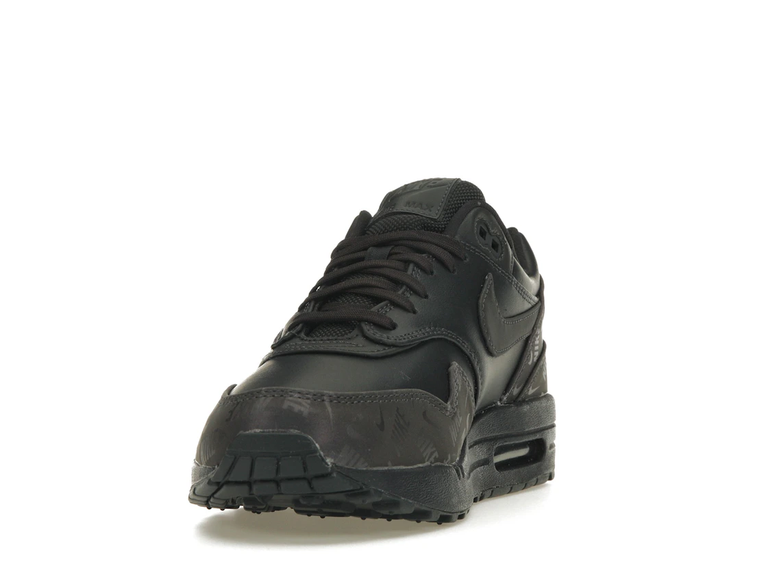Vue 12 de Nike Air Max 1 Lux Oil Grey Logo Prints 