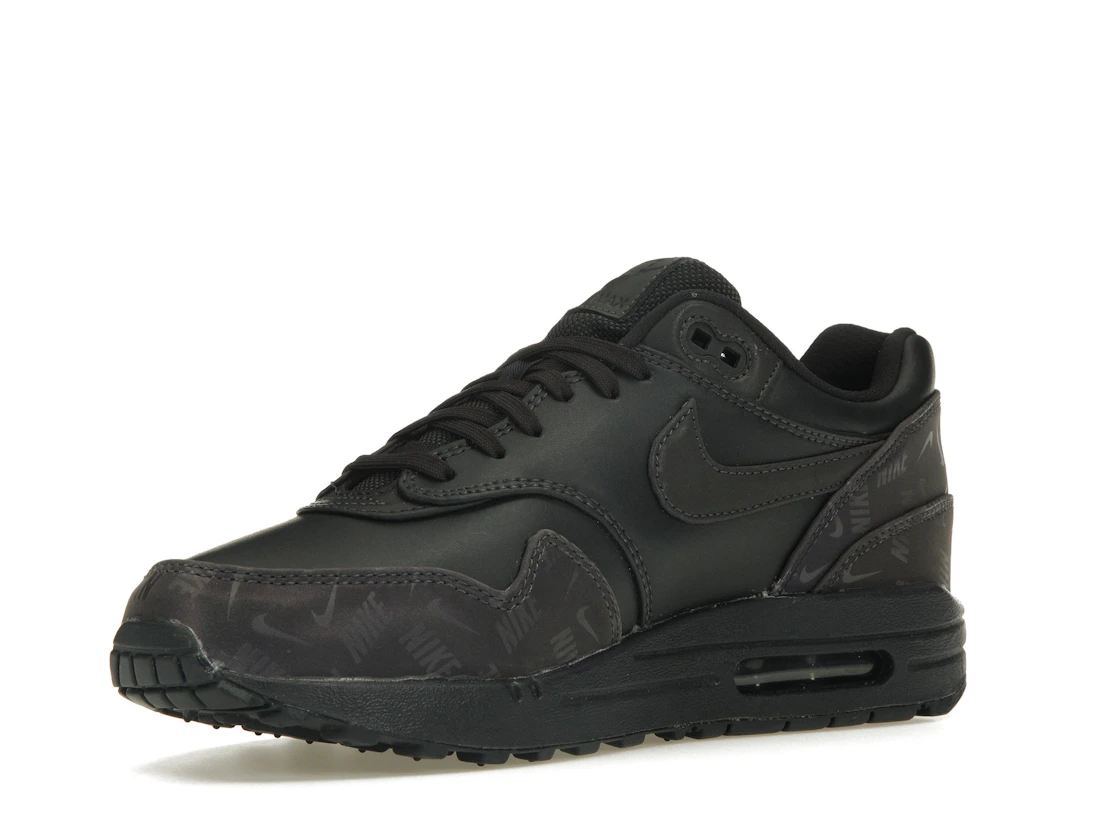 Vue 15 de Nike Air Max 1 Lux Oil Grey Logo Prints 