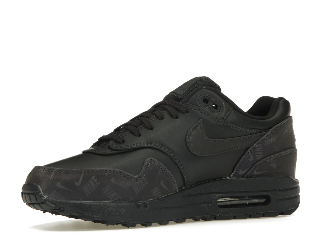 Vue 16 de Nike Air Max 1 Lux Oil Grey Logo Prints 