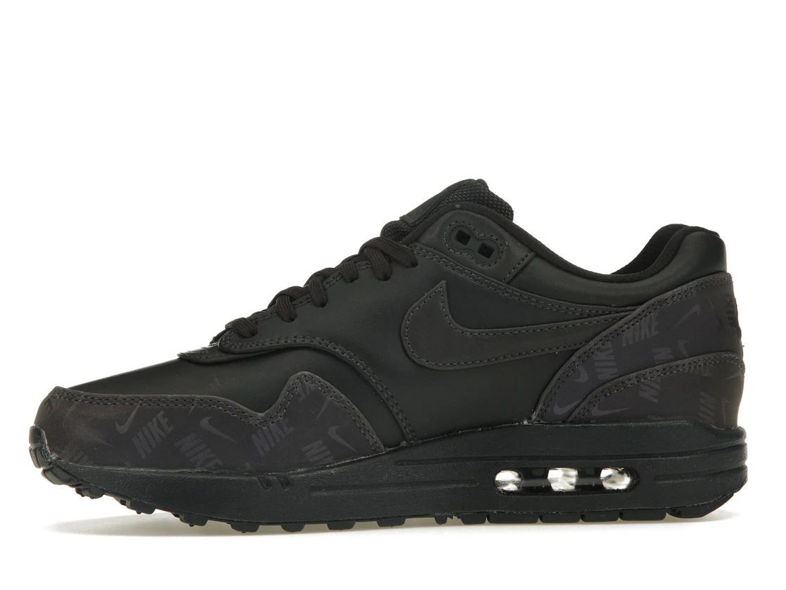Vue 18 de Nike Air Max 1 Lux Oil Grey Logo Prints 
