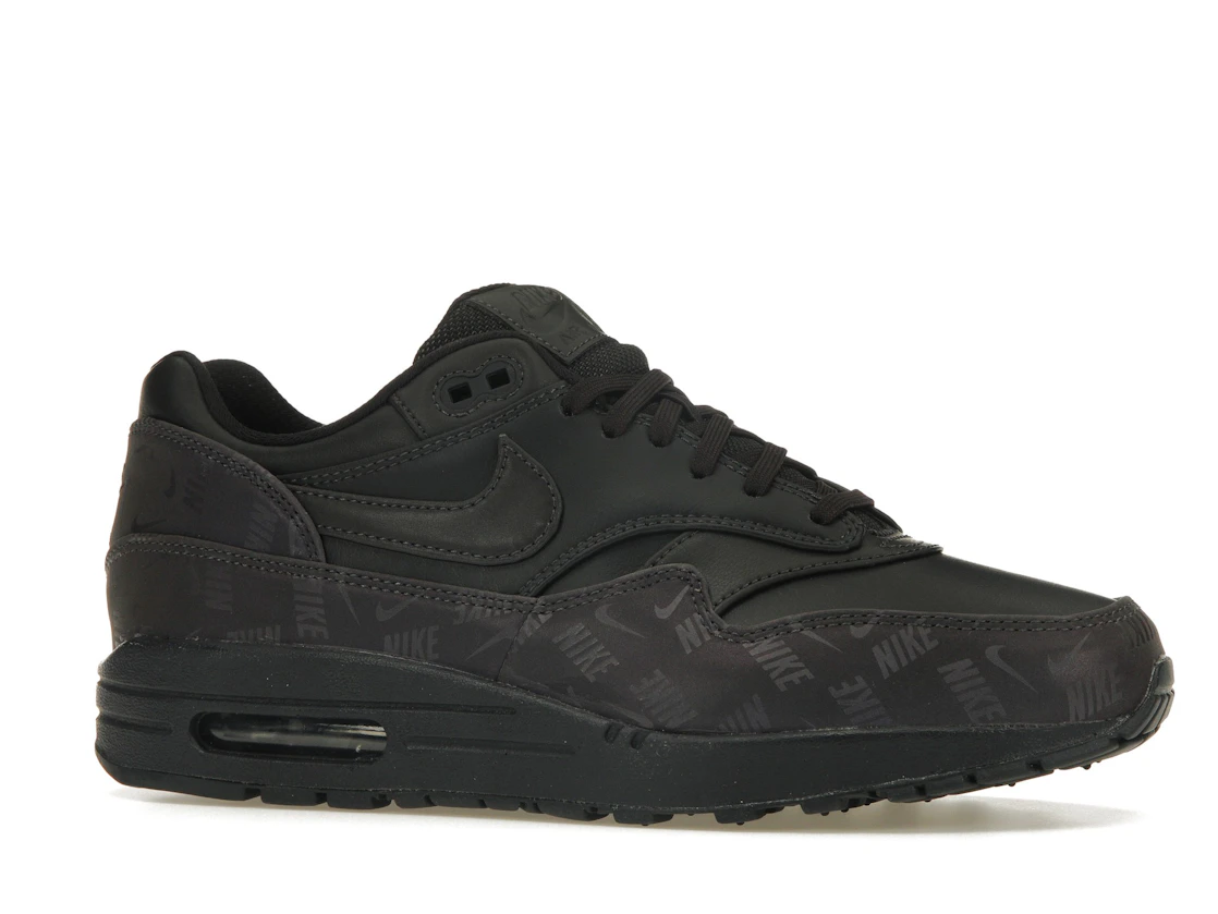 Vue 3 de Nike Air Max 1 Lux Oil Grey Logo Prints 