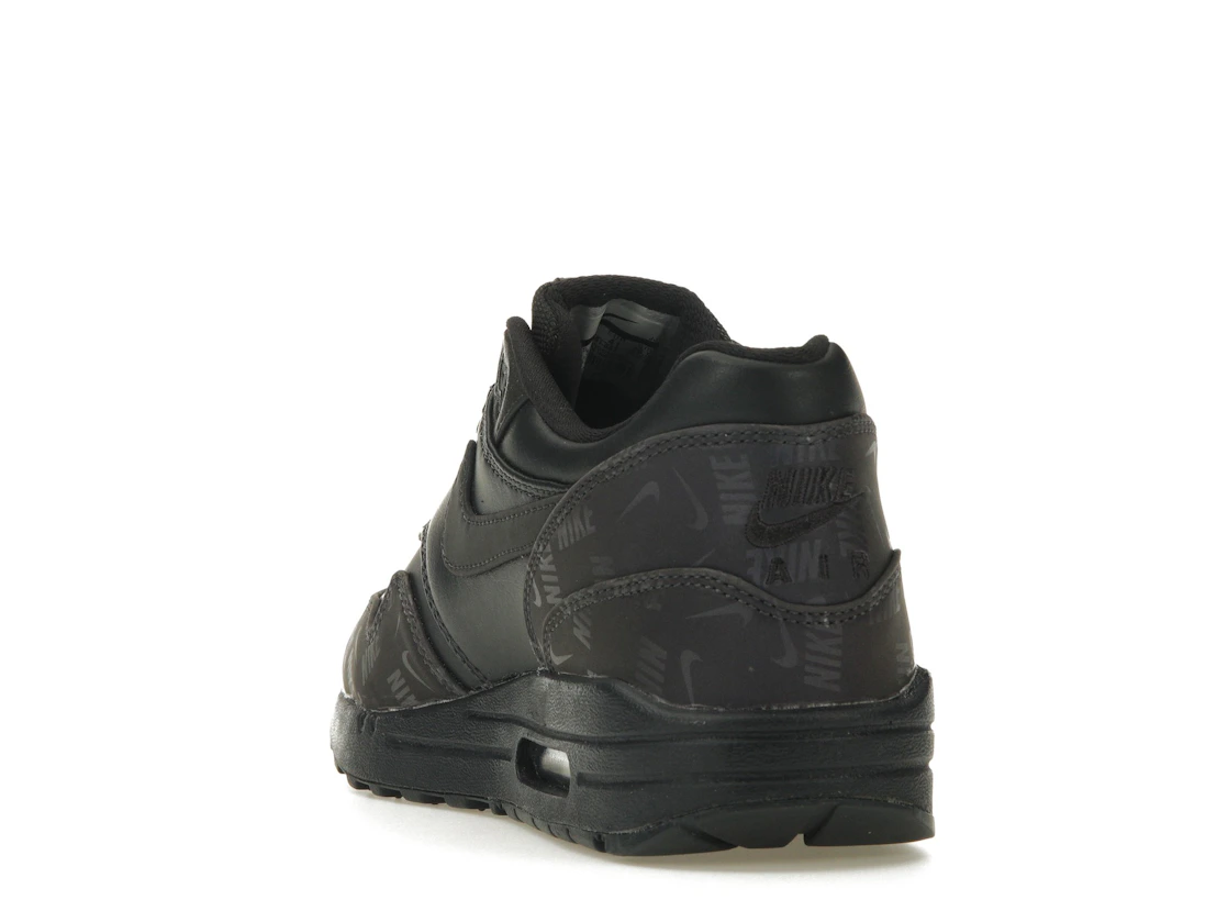 Vue 26 de Nike Air Max 1 Lux Oil Grey Logo Prints 