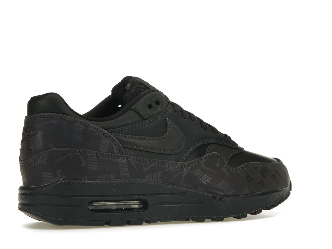 Vue 34 de Nike Air Max 1 Lux Oil Grey Logo Prints 