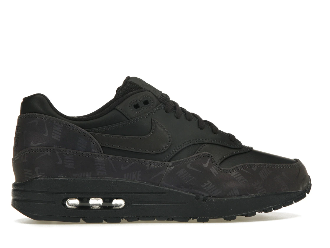 Vue 36 de Nike Air Max 1 Lux Oil Grey Logo Prints 