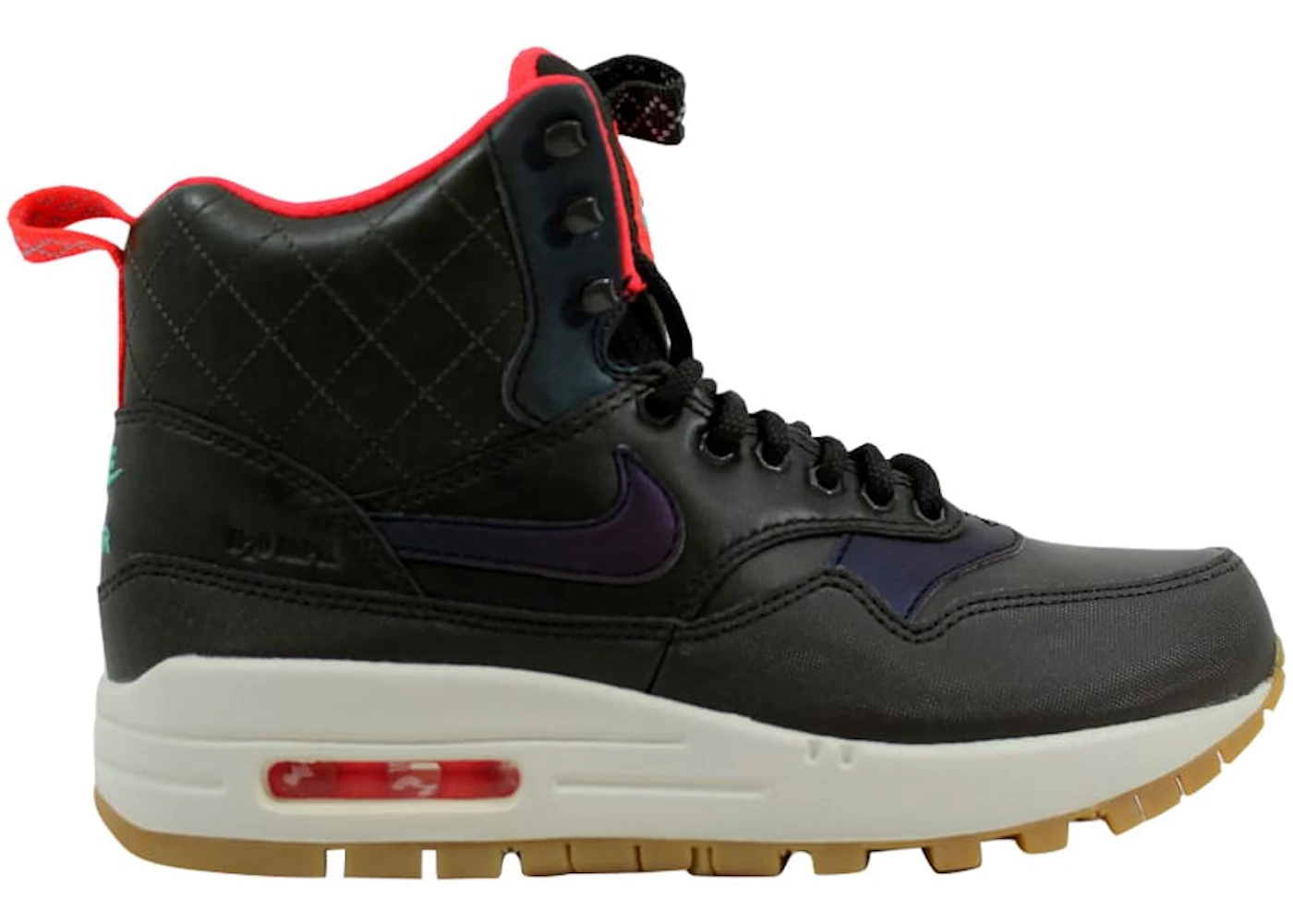 Nike Air Max 1 Mid Sneakerboot Reflect Sequoia/Black-Bright Crimson-Mint 