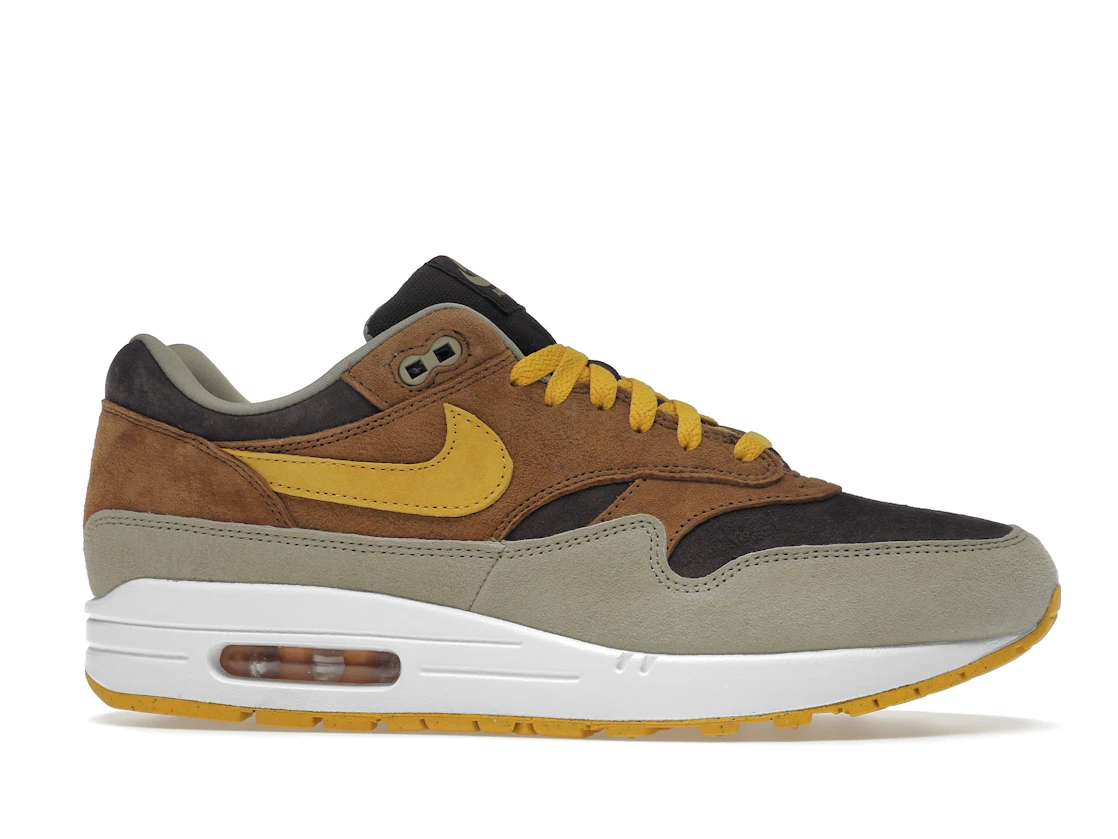 Vue 2 de Nike Air Max 1 PRM Duck Pecan Yellow Ochre