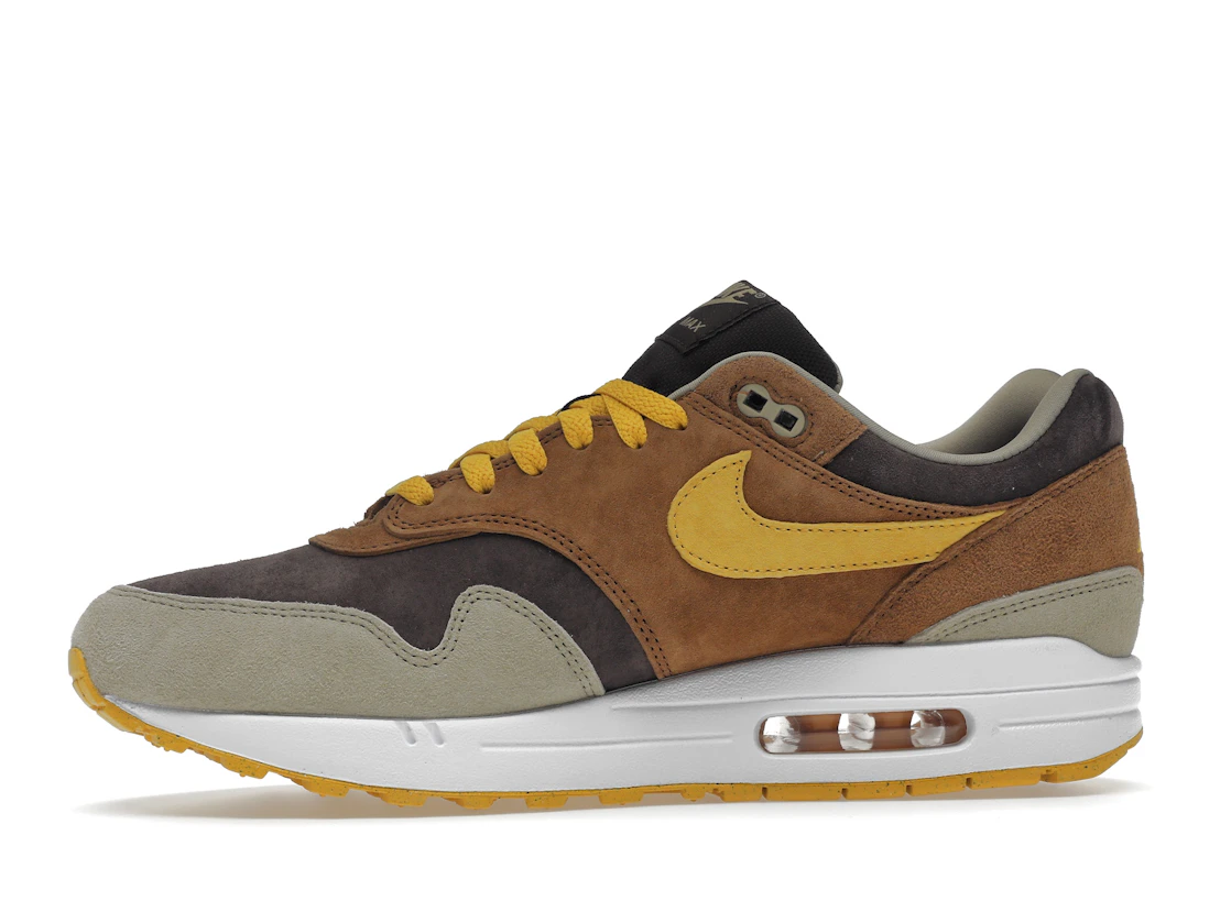 Vue 18 de Nike Air Max 1 PRM Duck Pecan Yellow Ochre