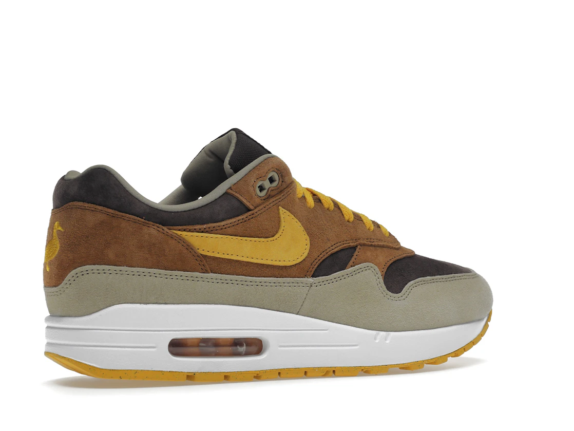 Vue 34 de Nike Air Max 1 PRM Duck Pecan Yellow Ochre