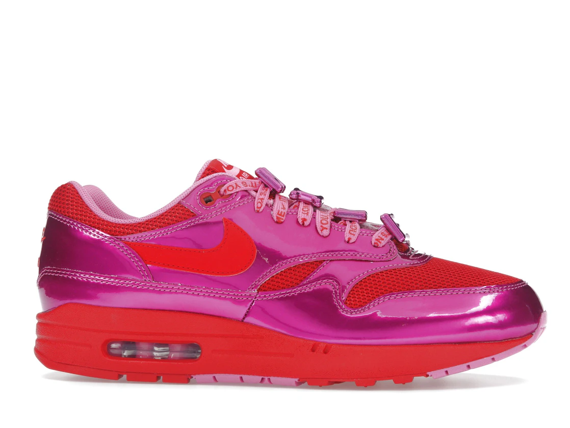 Vue 2 de Nike Air Max 1 PRM Valentine’s Day Playful Pink