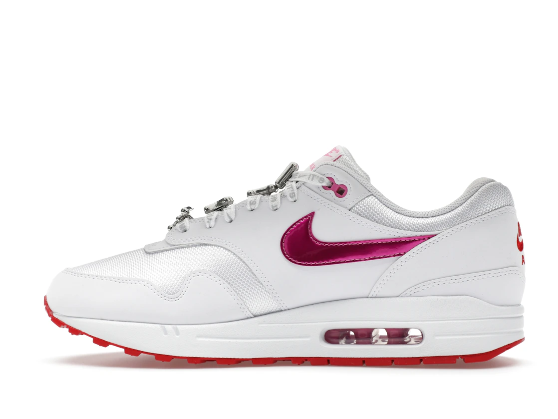 Vue 20 de Nike Air Max 1 PRM Valentine’s Day White