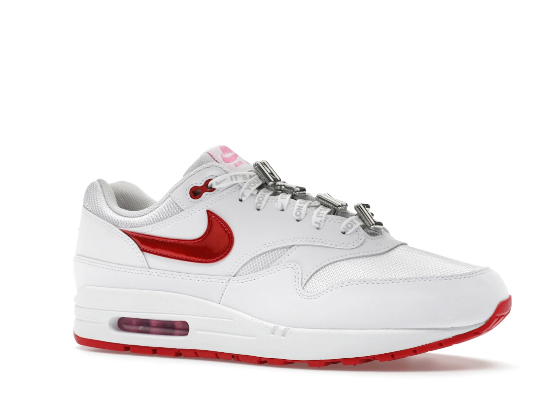 Vue 4 de Nike Air Max 1 PRM Valentine’s Day White