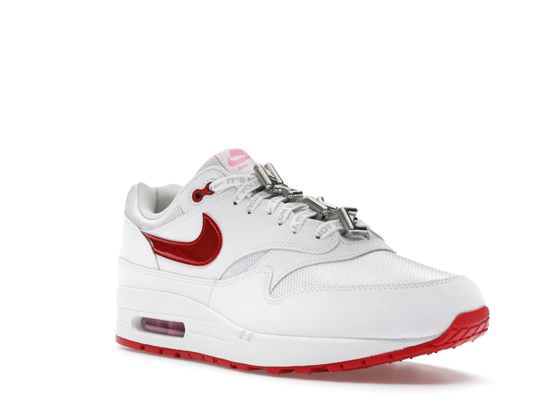Vue 6 de Nike Air Max 1 PRM Valentine’s Day White