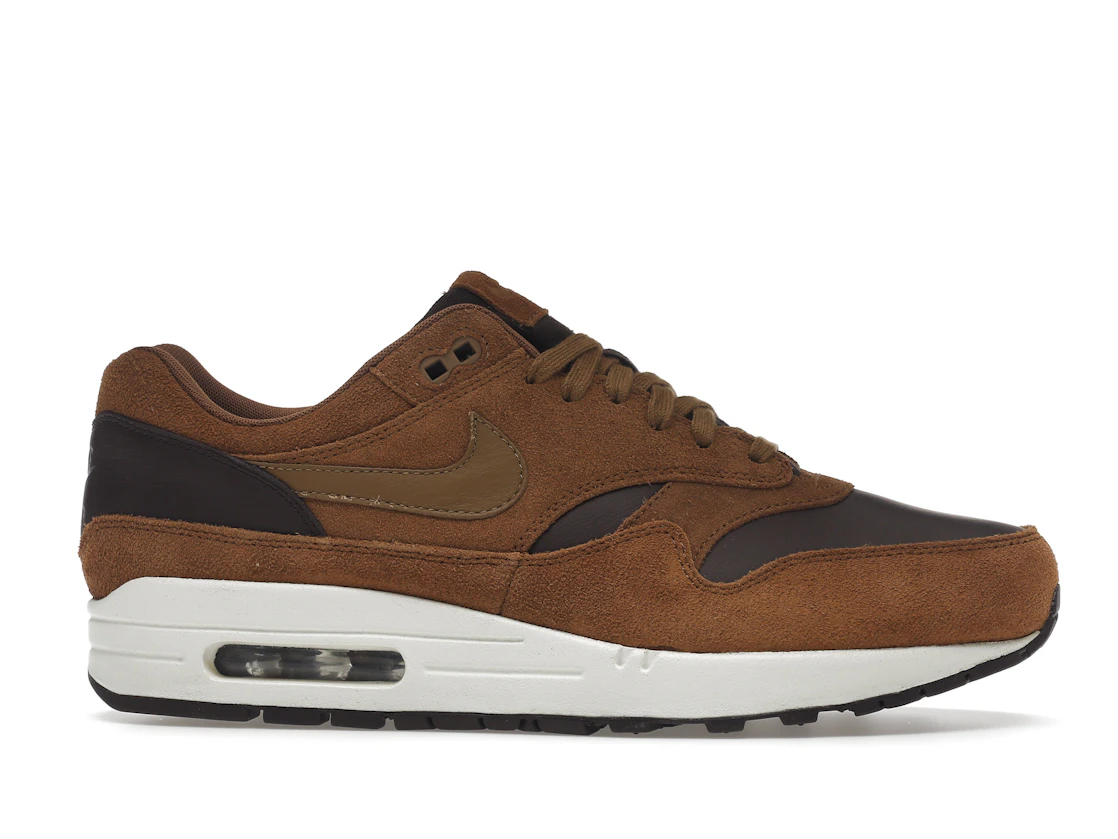 Vue 2 de Nike Air Max 1 Premium Leather Ale Brown