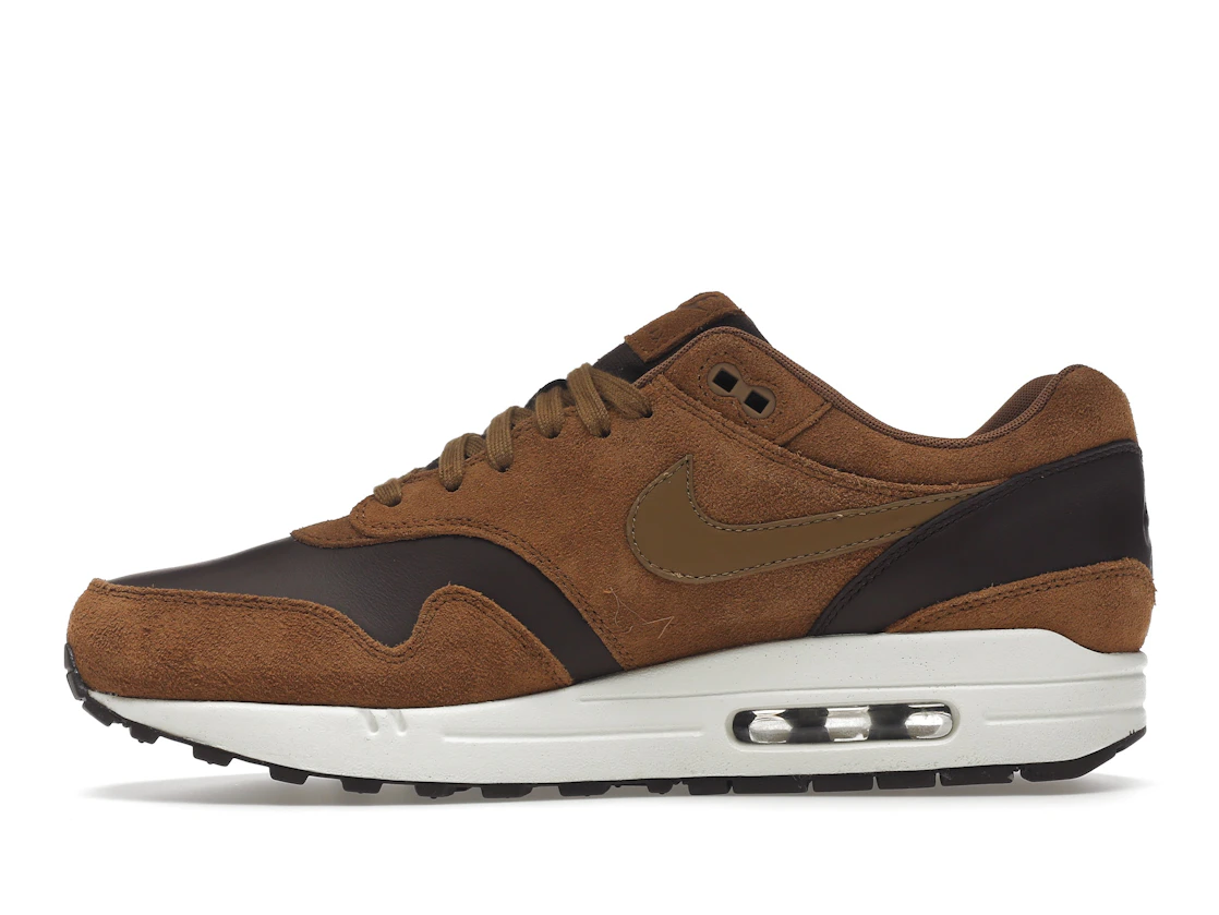 Vue 19 de Nike Air Max 1 Premium Leather Ale Brown