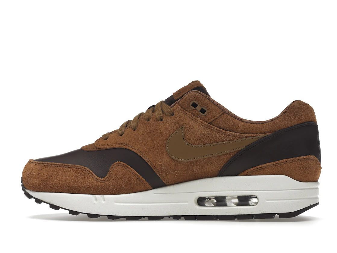 Vue 20 de Nike Air Max 1 Premium Leather Ale Brown