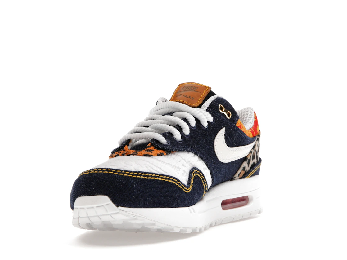 Vue 13 de Nike Air Max 1 Premium Denim Leopard