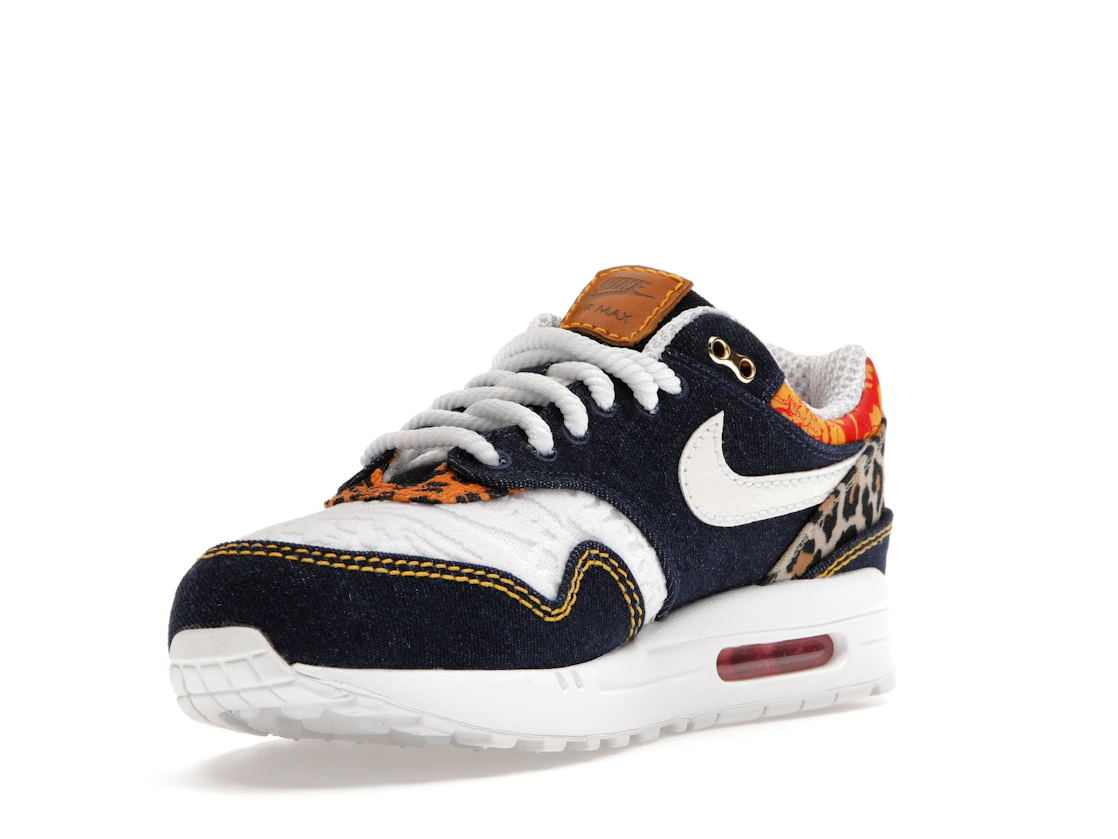Vue 14 de Nike Air Max 1 Premium Denim Leopard