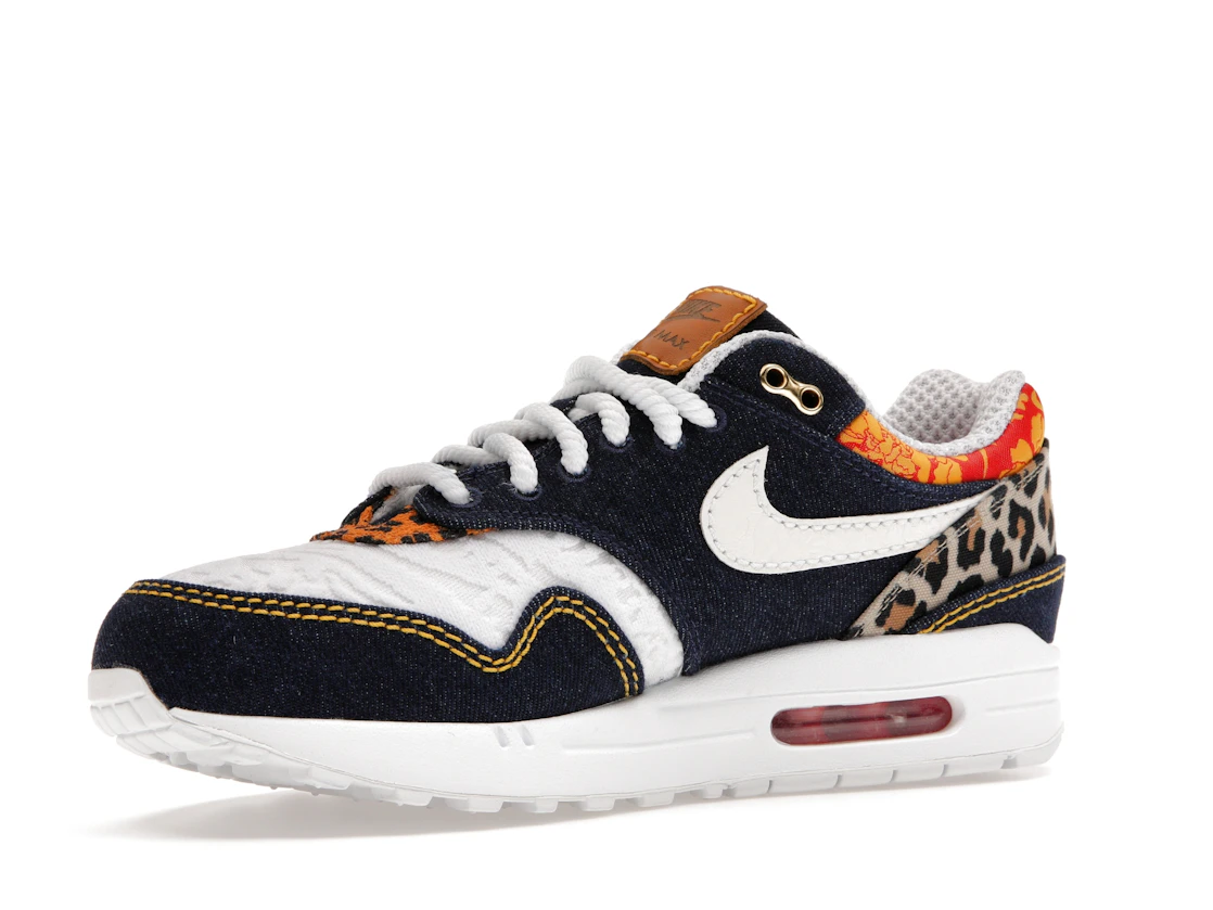 Vue 16 de Nike Air Max 1 Premium Denim Leopard