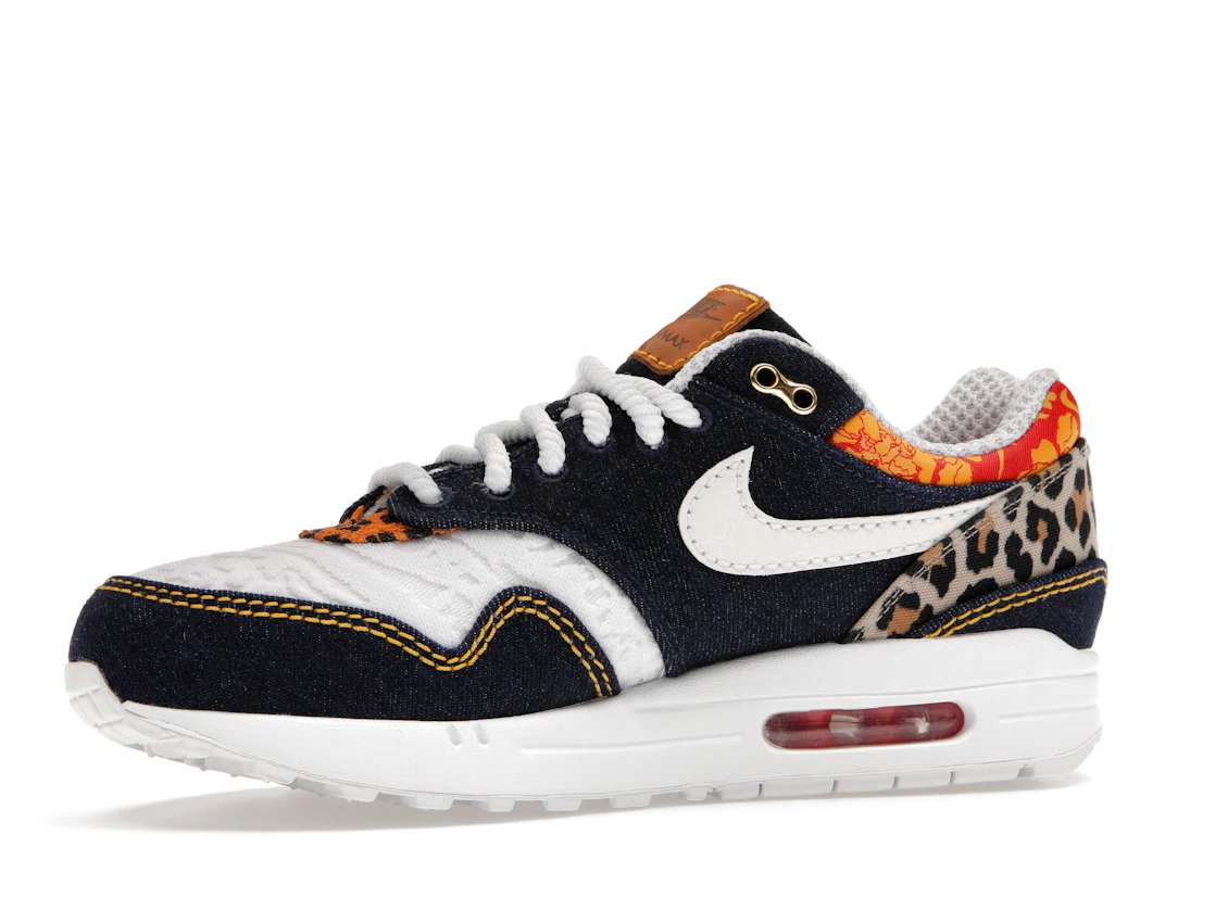 Vue 17 de Nike Air Max 1 Premium Denim Leopard