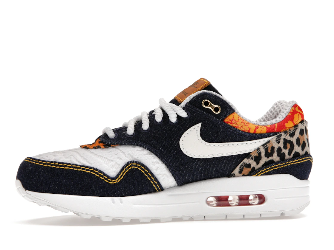 Vue 18 de Nike Air Max 1 Premium Denim Leopard