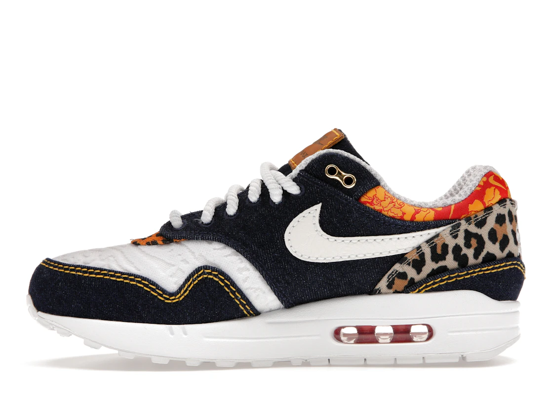 Vue 19 de Nike Air Max 1 Premium Denim Leopard