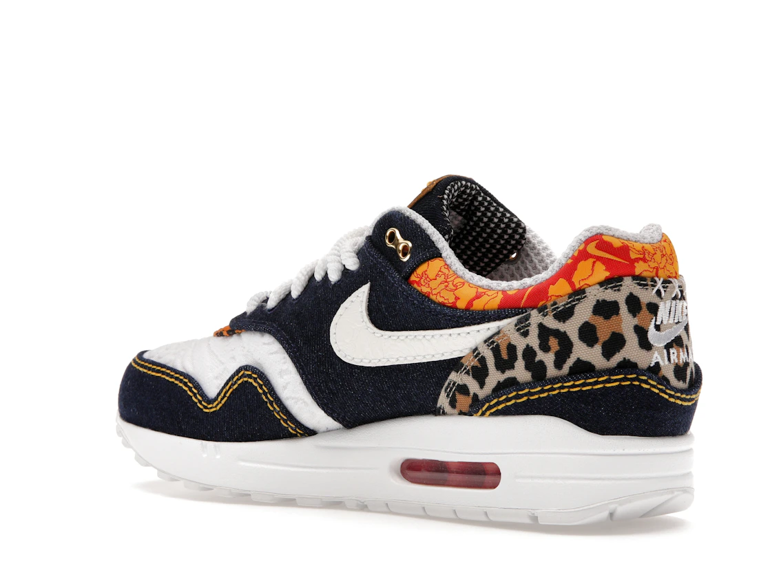 Vue 23 de Nike Air Max 1 Premium Denim Leopard