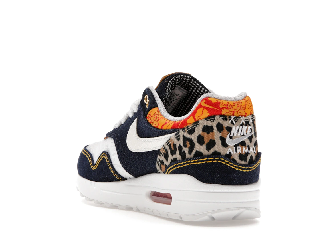 Vue 25 de Nike Air Max 1 Premium Denim Leopard