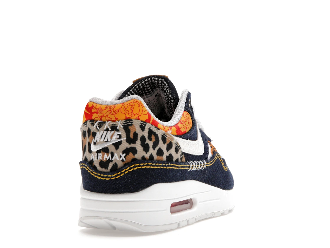 Vue 30 de Nike Air Max 1 Premium Denim Leopard