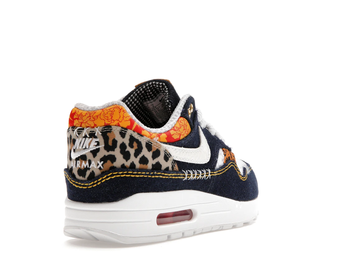 Vue 31 de Nike Air Max 1 Premium Denim Leopard