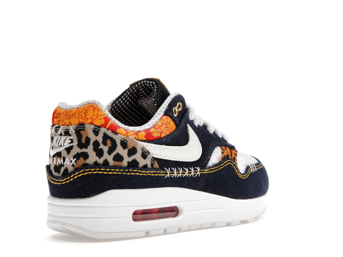 Vue 32 de Nike Air Max 1 Premium Denim Leopard