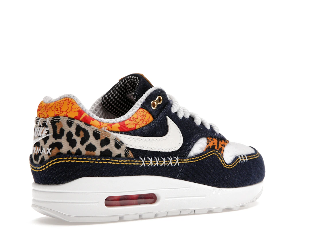 Vue 33 de Nike Air Max 1 Premium Denim Leopard