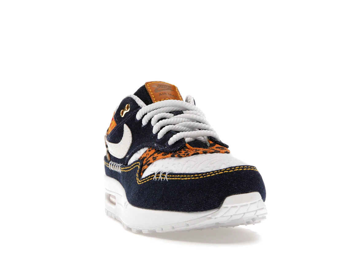 Vue 8 de Nike Air Max 1 Premium Denim Leopard