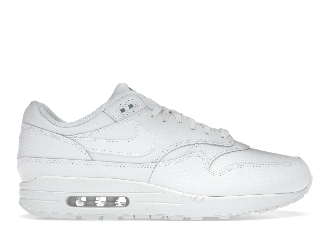 Vue 1 de Nike Air Max 1 Premium White Snakeskin