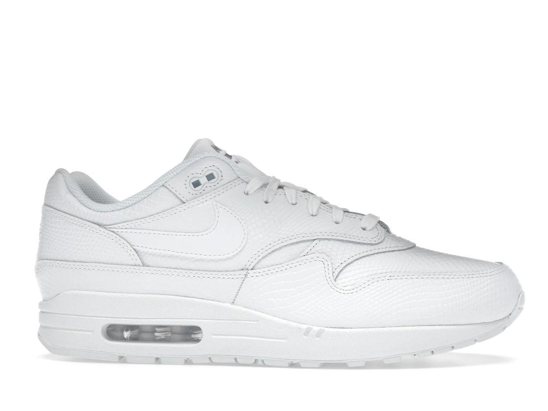 Vue 2 de Nike Air Max 1 Premium White Snakeskin